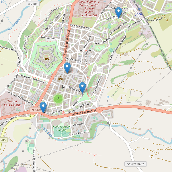 Mapa de iglesias en Jaca Thumbnail