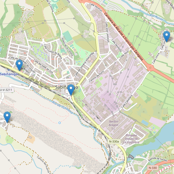 Mapa de iglesias en Sabiñánigo Thumbnail