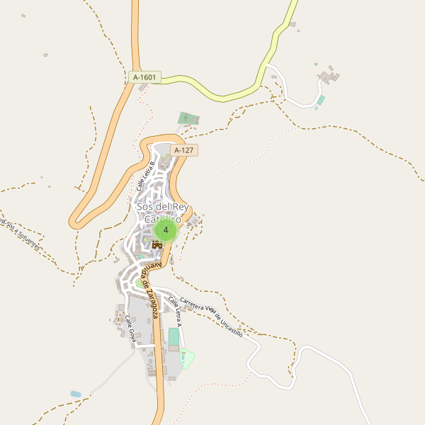 Mapa de iglesias en Sos del Rey Católico Thumbnail