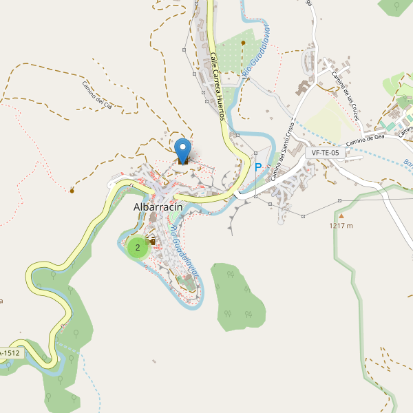 Mapa de monumentos en Albarracín Thumbnail