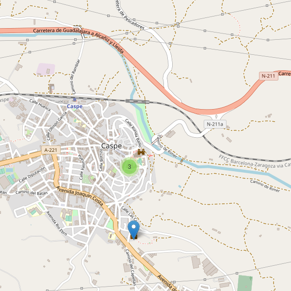 Mapa de monumentos en Caspe Thumbnail