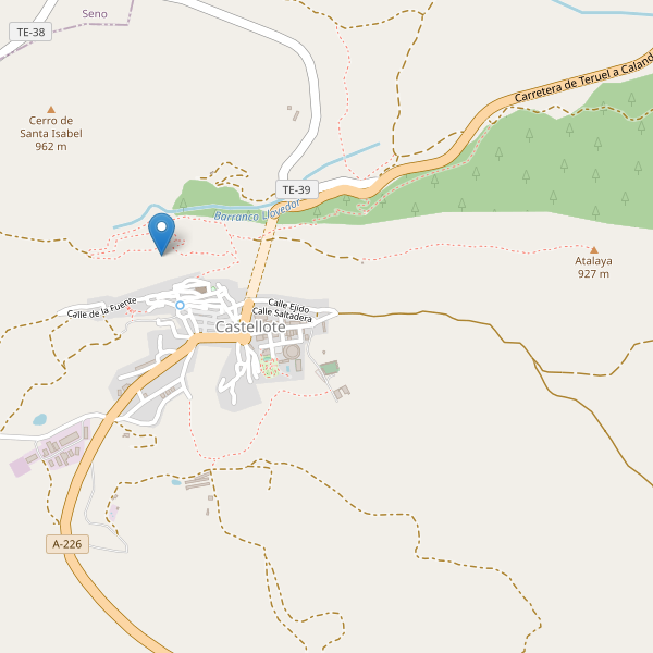 Mapa de monumentos en Castellote Thumbnail