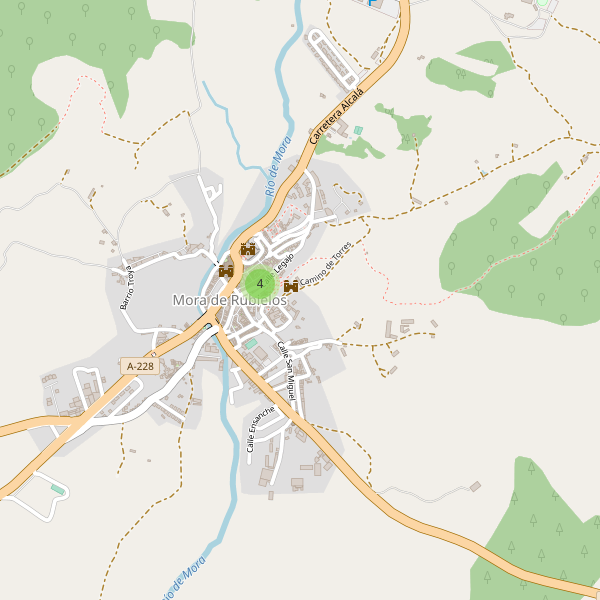 Mapa de monumentos en Mora de Rubielos Thumbnail