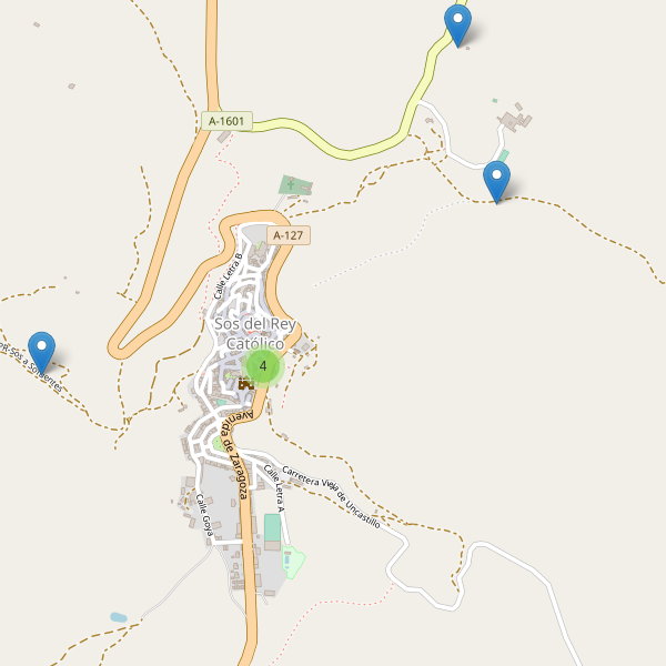 Mapa de monumentos en Sos del Rey Católico Thumbnail