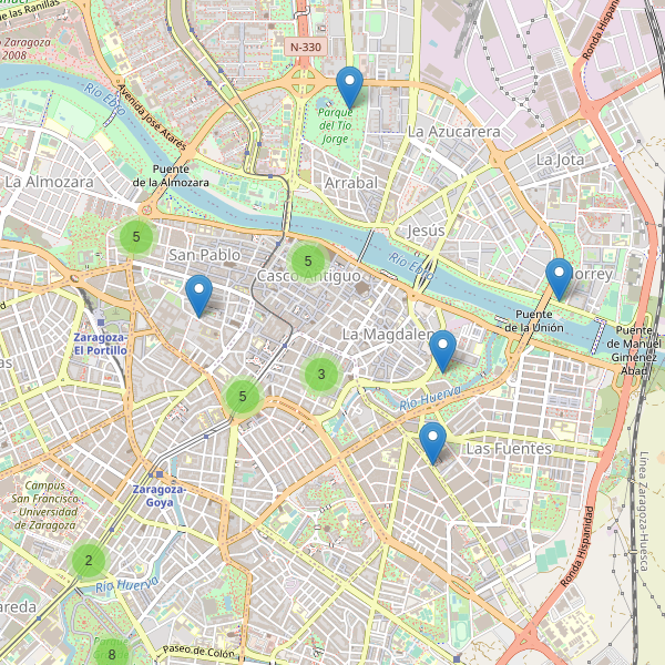 Mapa de monumentos en Zaragoza Thumbnail