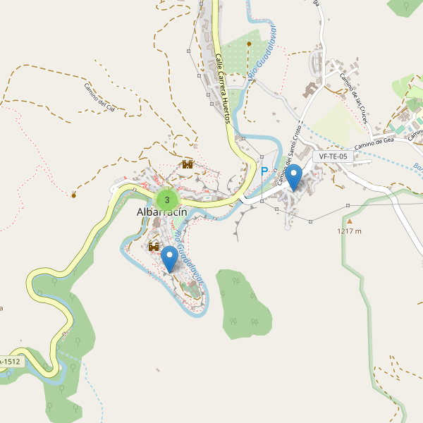 Thumbnail Mapa de museos en Albarracín