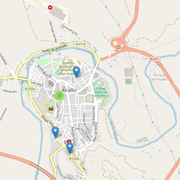 Mapa de restaurantes en Alcañiz Thumbnail