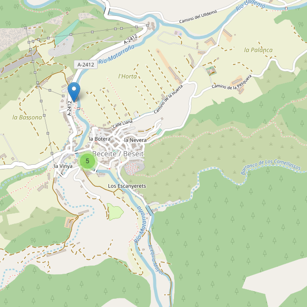 Thumbnail Mapa de restaurantes en Beceite