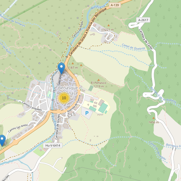 Thumbnail Mapa de restaurantes en Benasque