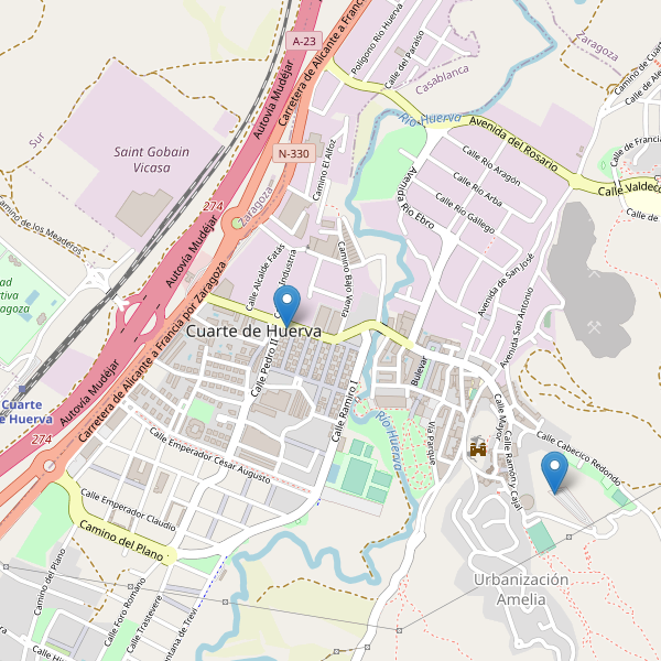 Thumbnail Mapa de restaurantes en Cuarte de Huerva