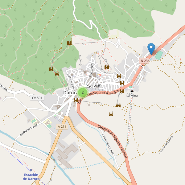 Thumbnail Mapa de restaurantes en Daroca