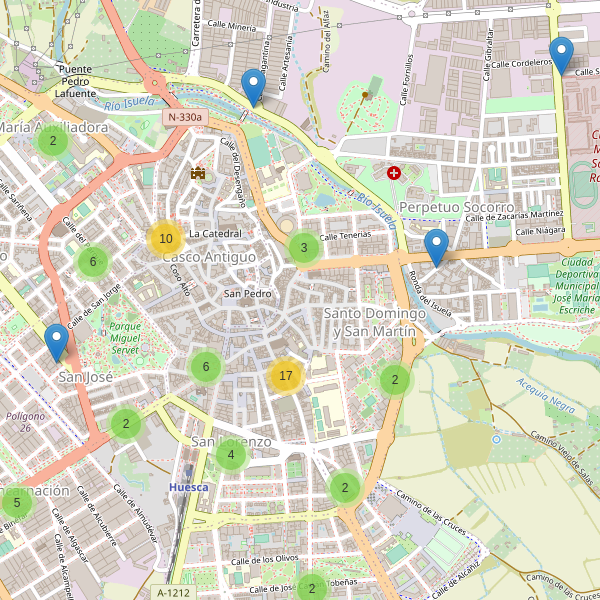 Thumbnail Mapa de restaurantes en Huesca