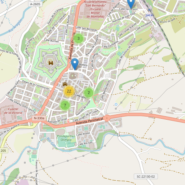 Thumbnail Mapa de restaurantes en Jaca