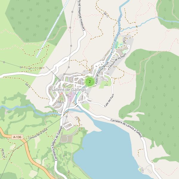 Mapa de ropa en Sallent de Gállego Thumbnail