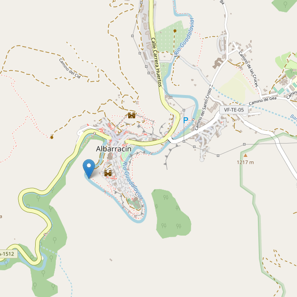 Mapa de sitios-arqueologicos en Albarracín Thumbnail