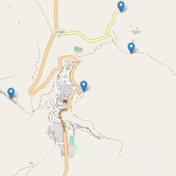 Mapa de sitios-arqueologicos en Sos del Rey Católico Thumbnail