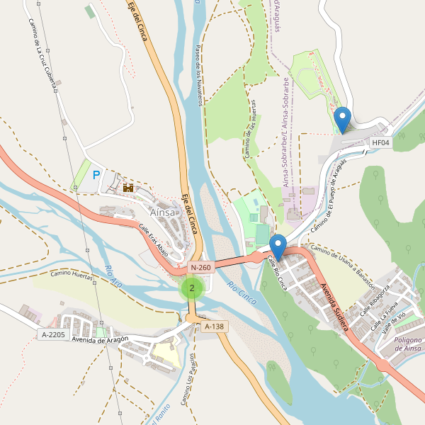 Thumbnail Mapa de supermercados en Aínsa