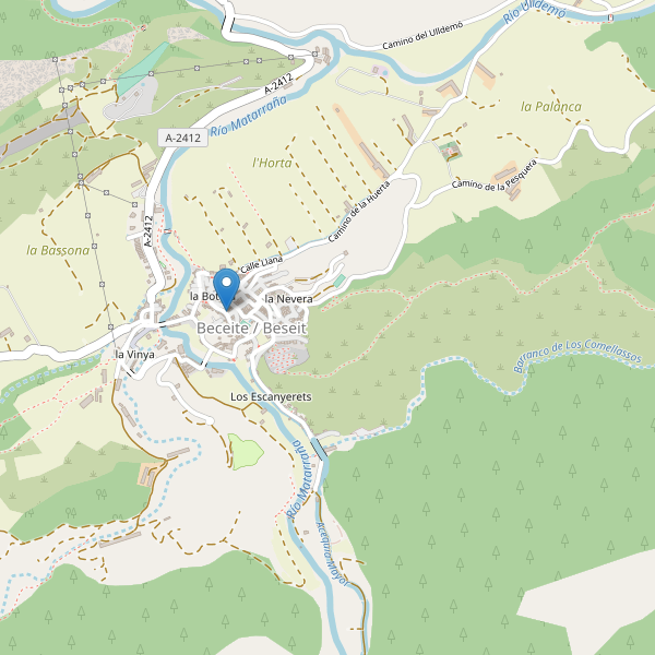 Thumbnail Mapa de supermercados en Beceite