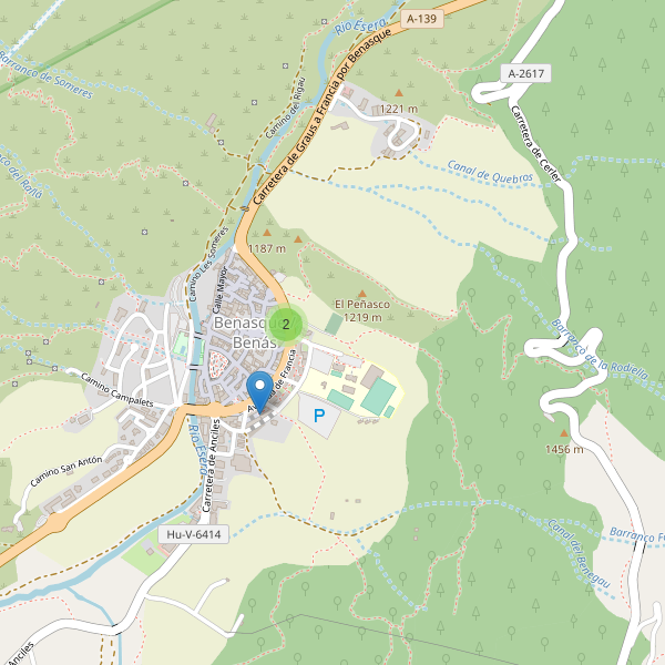 Thumbnail Mapa de supermercados en Benasque