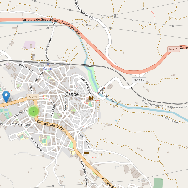 Thumbnail Mapa de supermercados en Caspe