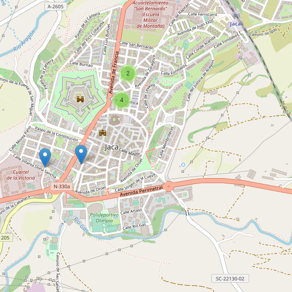 Thumbnail Mapa de supermercados en Jaca
