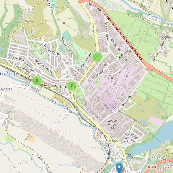 Thumbnail Mapa de supermercados en Sabiñánigo