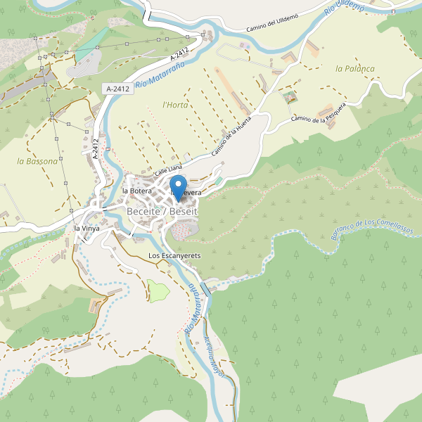 Mapa de telefonos en Beceite Thumbnail