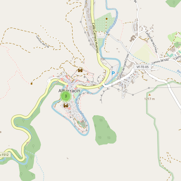Mapa de vistas en Albarracín Thumbnail