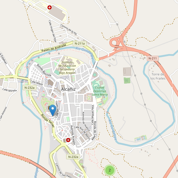 Mapa de vistas en Alcañiz Thumbnail