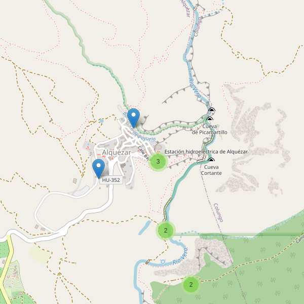 Mapa de vistas en Alquézar Thumbnail