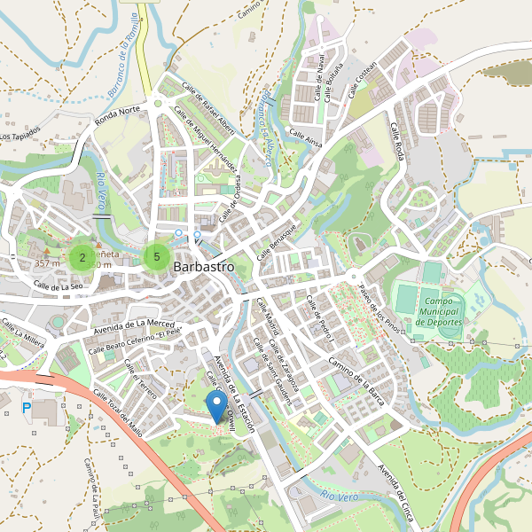 Mapa de vistas en Barbastro Thumbnail