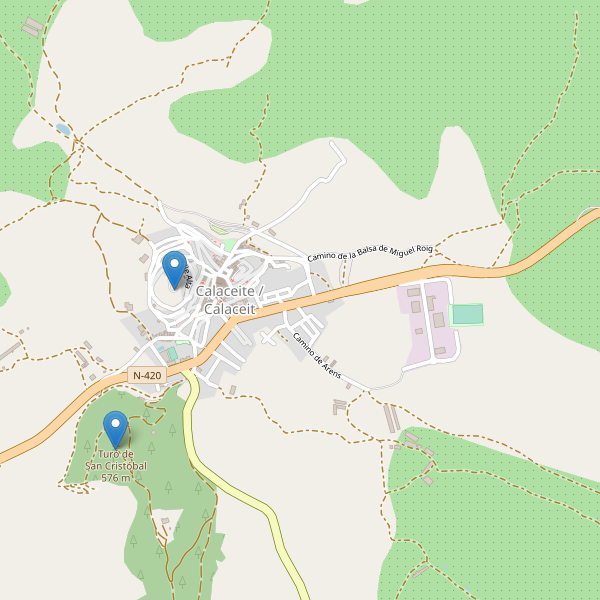 Mapa de vistas en Calaceite Thumbnail