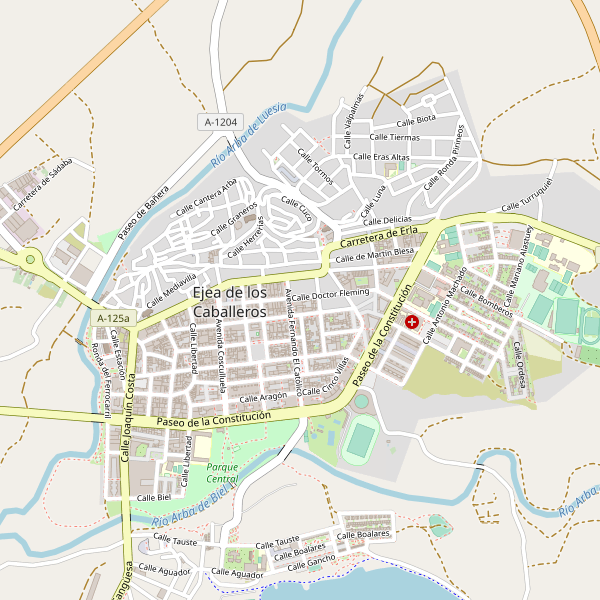 Mapa de vistas en Ejea de los Caballeros Thumbnail