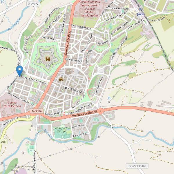 Mapa de vistas en Jaca Thumbnail