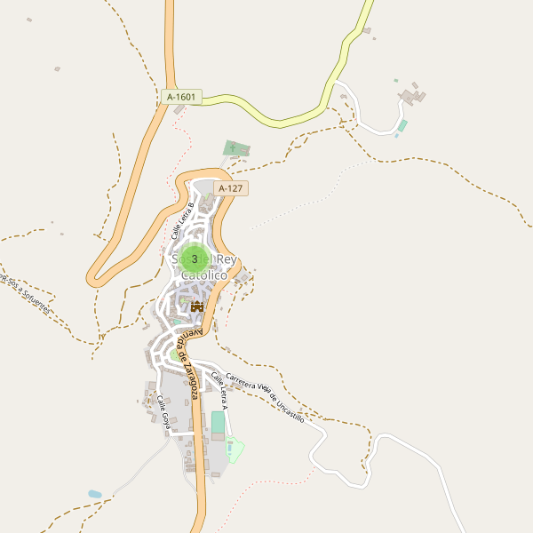 Mapa de vistas en Sos del Rey Católico Thumbnail