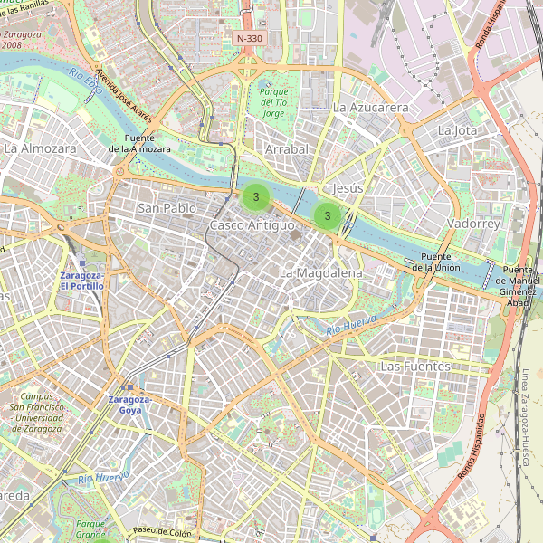 Mapa de vistas en Zaragoza Thumbnail