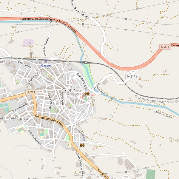 Mapa de zapatos en Caspe Thumbnail