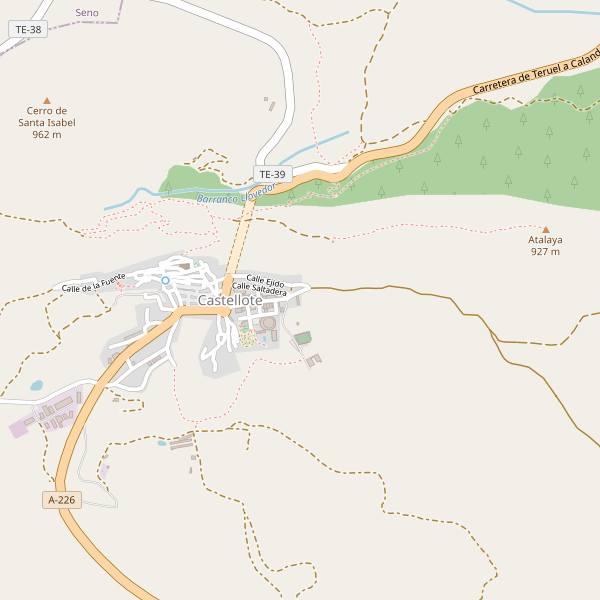 Mapa de zapatos en Castellote Thumbnail