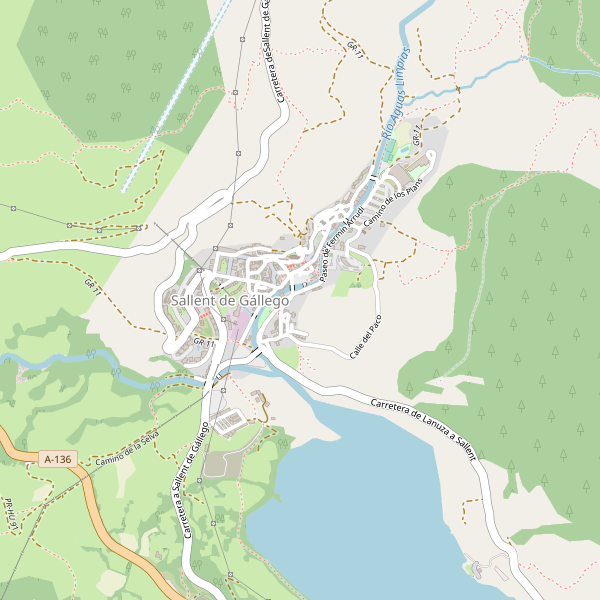 Mapa de zapatos en Sallent de Gállego Thumbnail