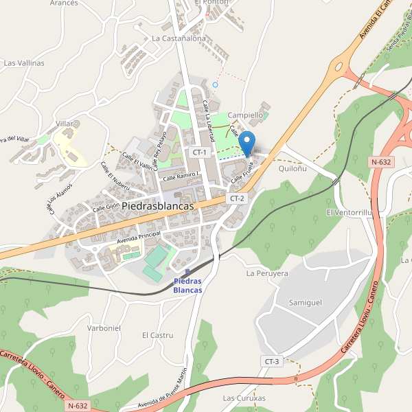 Mapa de aparcamientos-bicicletas en Piedrasblancas Thumbnail