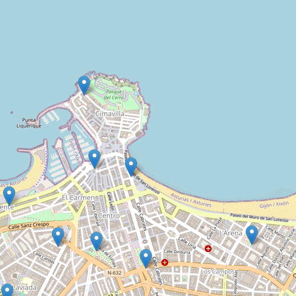 Mapa de aseos en Gijón Thumbnail