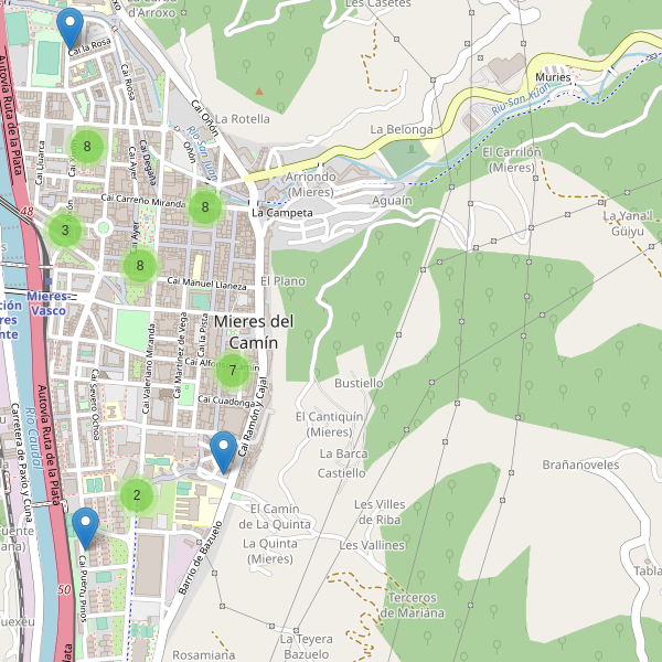 Mapa de bares en Mieres del Camín Thumbnail