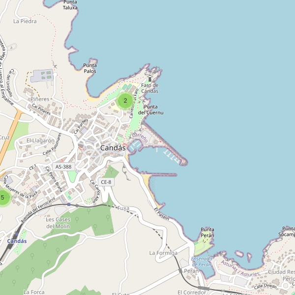 Mapa de escuelas en Candás Thumbnail