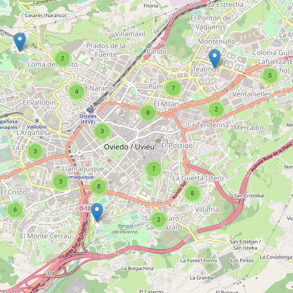 Mapa de escuelas en Oviedo Thumbnail