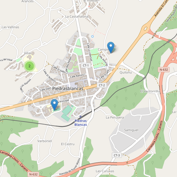 Mapa de escuelas en Piedrasblancas Thumbnail
