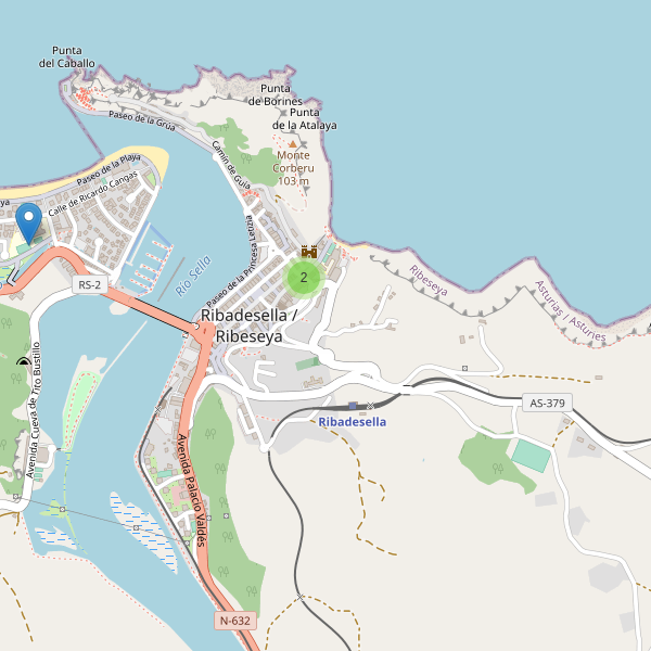 Mapa de escuelas en Ribadesella Thumbnail