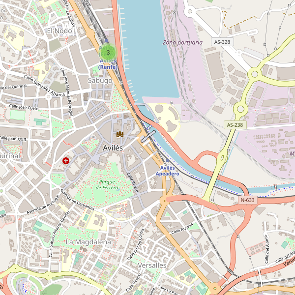 Mapa de estaciones en Avilés Thumbnail