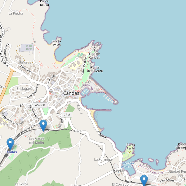 Mapa de estaciones en Candás Thumbnail