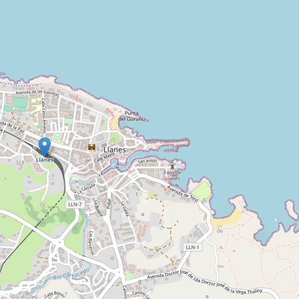 Mapa de estaciones en Llanes Thumbnail
