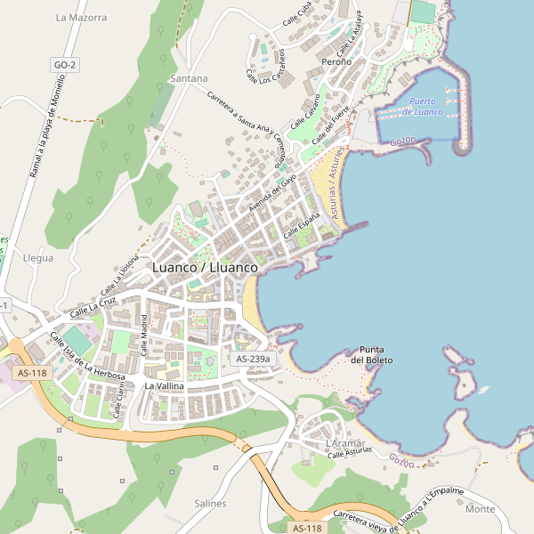 Mapa de estaciones en Luanco Thumbnail
